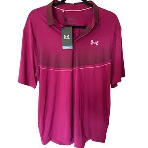 NWT Under Armor Iso Chill Active Polo SZ L